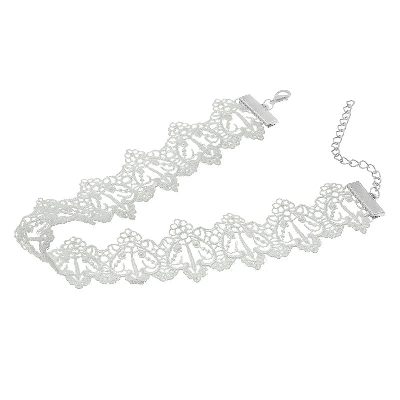 White Black Lace Choker Necklace Torques Women Collar Necklaces Jewelry Women Statement Female Jewelry Gift