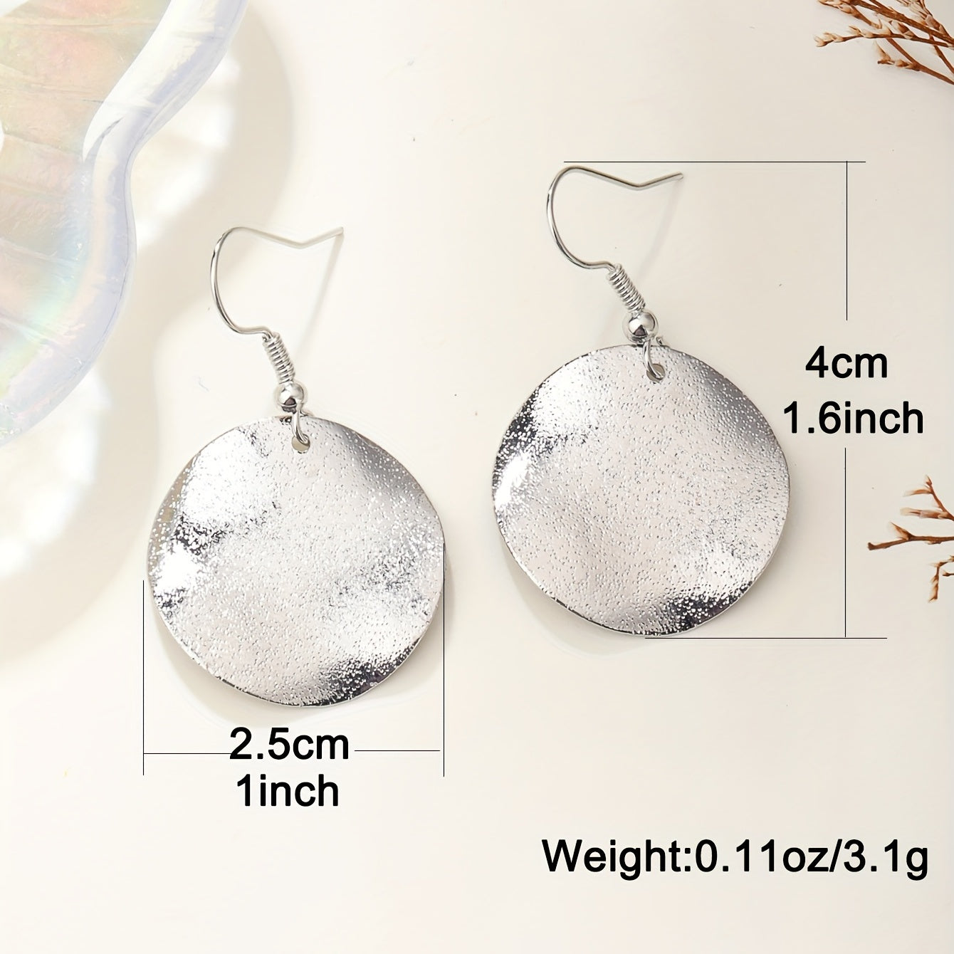 Stylish Irregular Dangle Earrings - Elegant, Cute, and Versatile Accessories for Daily Wear - Made of Iron with Silvery/Golden Finish, Perfect for Any Occasion