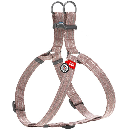 Brown Cotton Dog Harness Eco Friendly for Small Dogs S Size 1722 Inch Neck