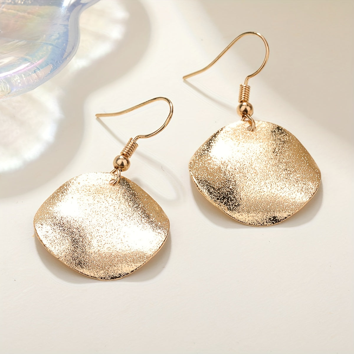 Stylish Irregular Dangle Earrings - Elegant, Cute, and Versatile Accessories for Daily Wear - Made of Iron with Silvery/Golden Finish, Perfect for Any Occasion