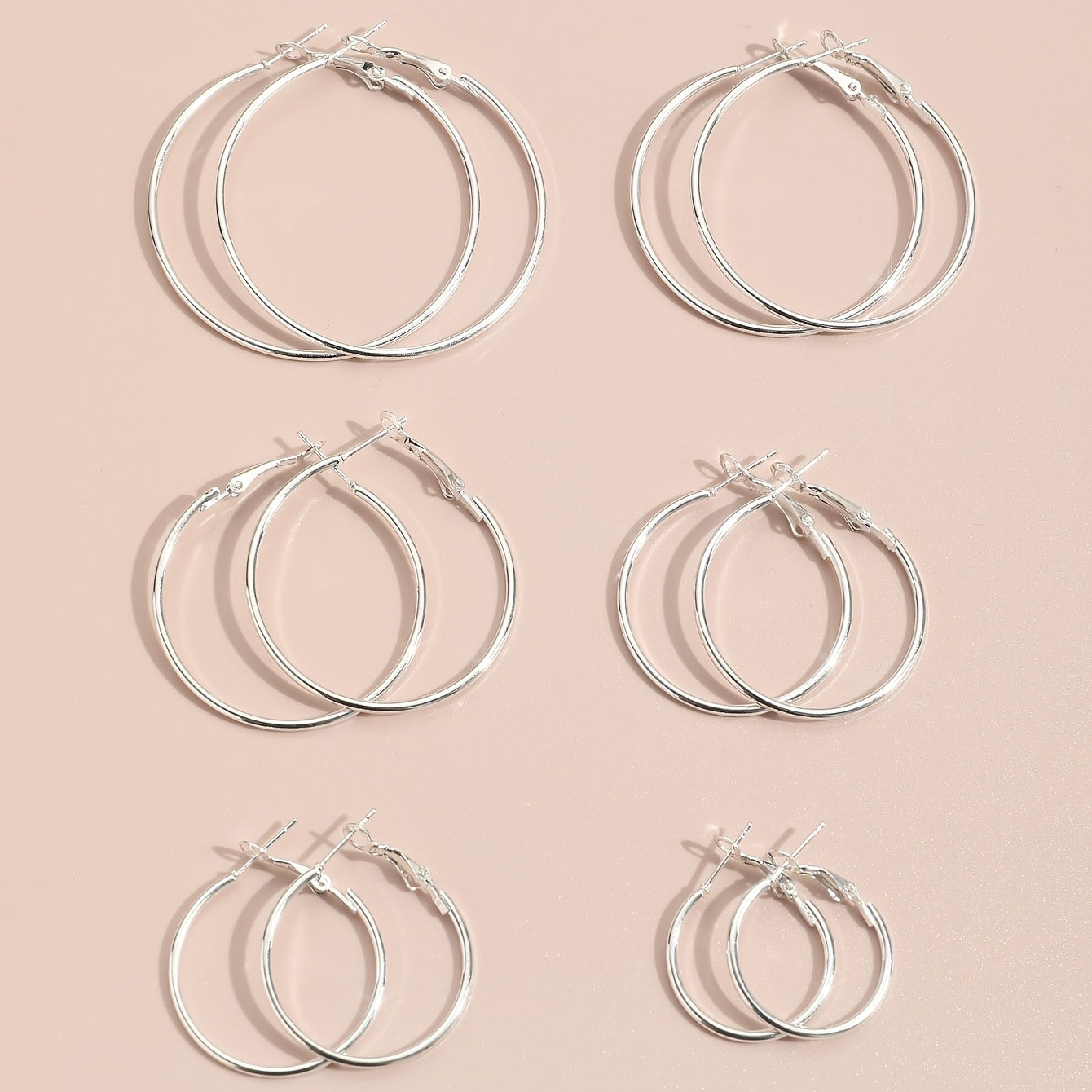 Elegant & Timeless Silver Hoop Earrings - Chic, Sexy Style Perfect for Daily Wear and Gifting