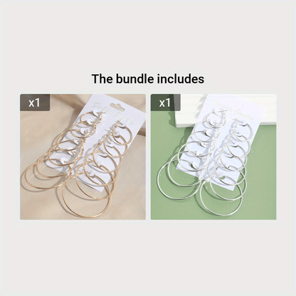 Elegant & Timeless Silver Hoop Earrings - Chic, Sexy Style Perfect for Daily Wear and Gifting