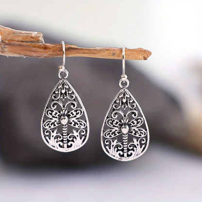 Stunning Dragonfly Earrings - Silver Plated, Delicate Gift for Women