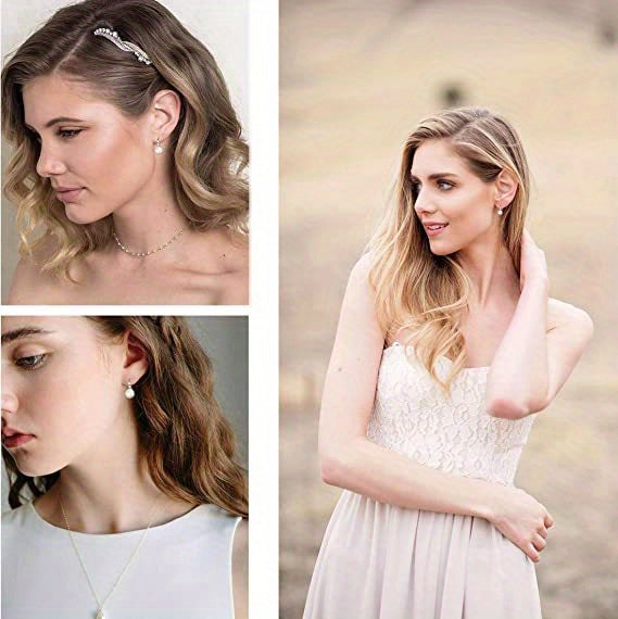 Sterling 925 Silver Jewelry With Faux Pearl Decor Hook Earrings Elegant Luxury Style Versatile Ornaments