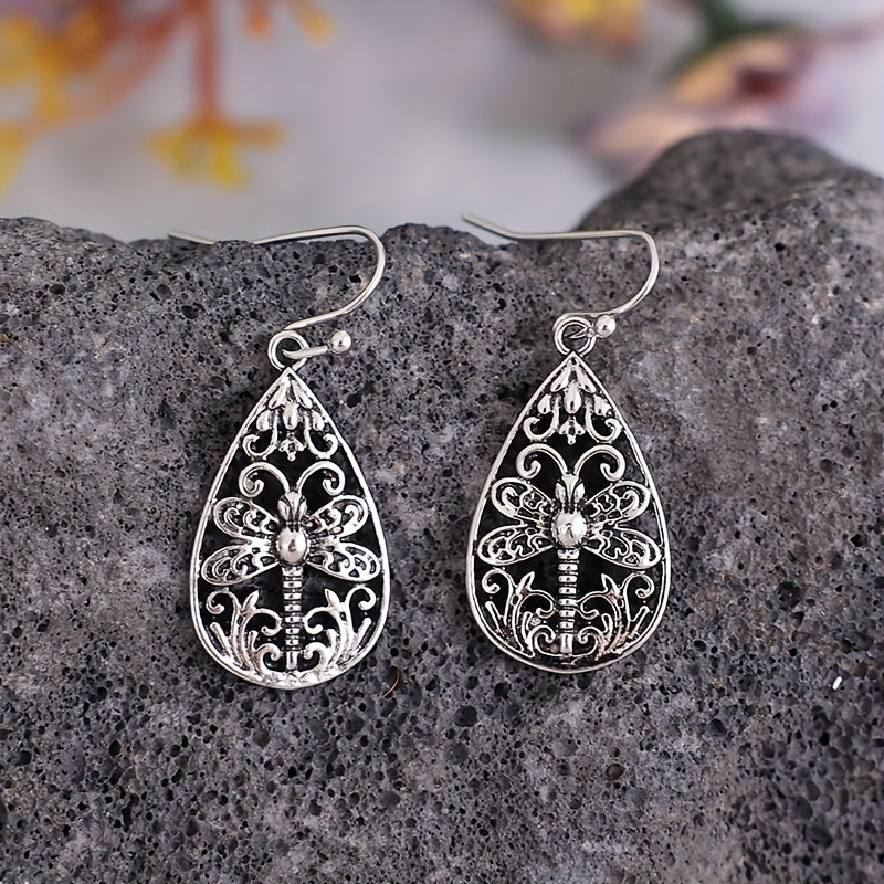 Stunning Dragonfly Earrings - Silver Plated, Delicate Gift for Women