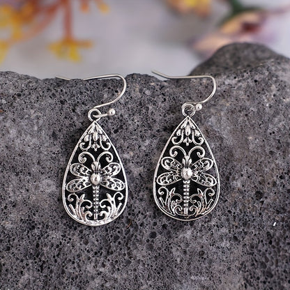 Stunning Dragonfly Earrings - Silver Plated, Delicate Gift for Women