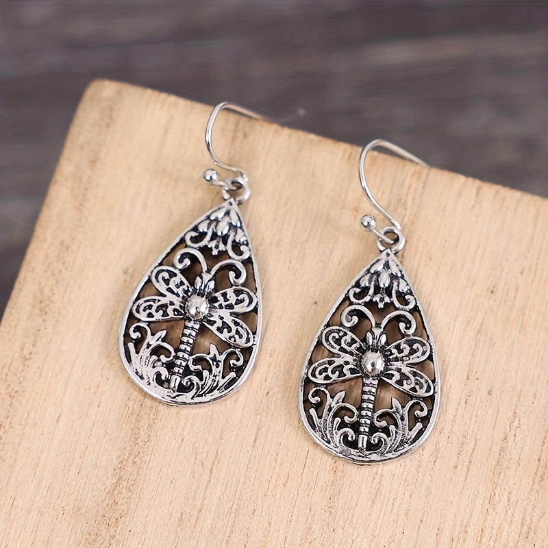 Stunning Dragonfly Earrings - Silver Plated, Delicate Gift for Women