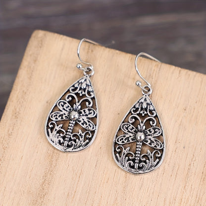 Stunning Dragonfly Earrings - Silver Plated, Delicate Gift for Women