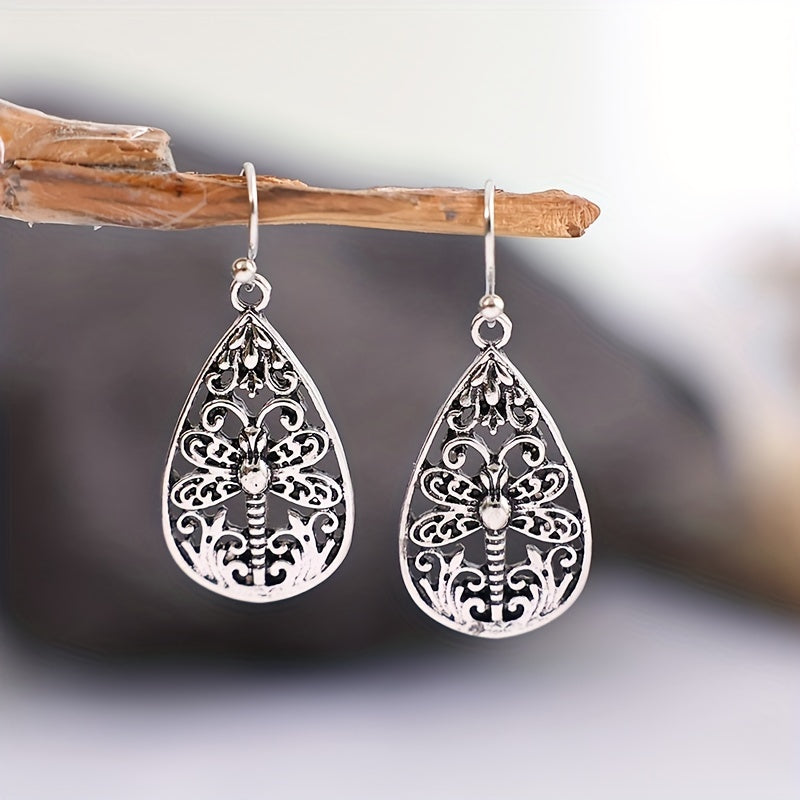 Stunning Dragonfly Earrings - Silver Plated, Delicate Gift for Women