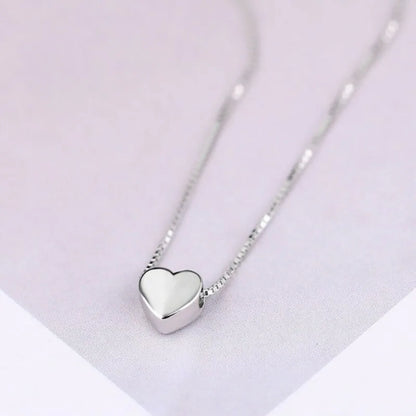 S925 Sterling Silver Necklaces For Women Simple Chain Fashion Minimalist Pendant Necklaces Big Tube Shape Birthday Gift