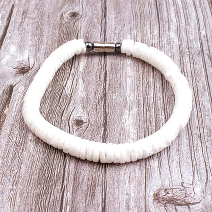 Shell Necklace For Men Women Real Seashell Necklaces With Round Clam Chip Shell Beads Hawaiian Surfer Jewelry