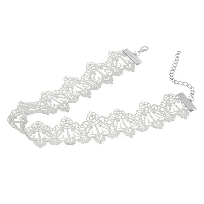 White Black Lace Choker Necklace Torques Women Collar Necklaces Jewelry Women Statement Female Jewelry Gift