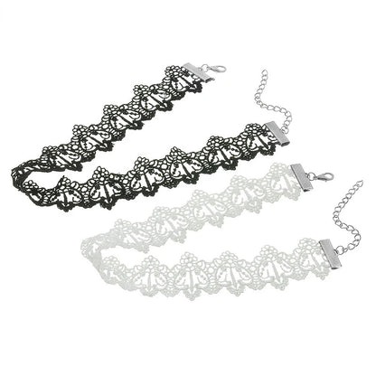 White Black Lace Choker Necklace Torques Women Collar Necklaces Jewelry Women Statement Female Jewelry Gift