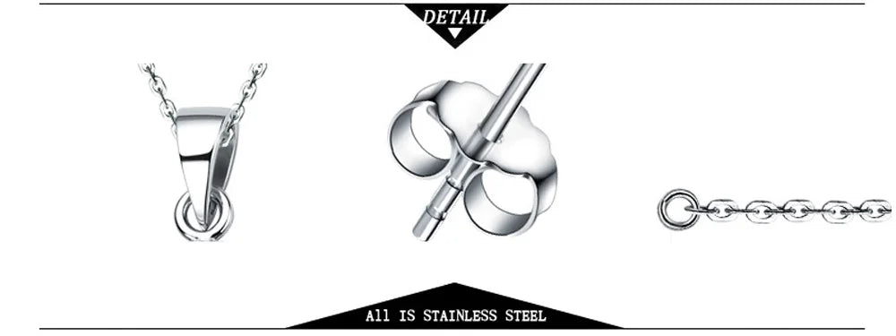 Stainless Steel Necklaces A Family Of Four People Pendant Choker Clavicle Chain Fashion Necklaces For Women Jewelry Mama's Gifts