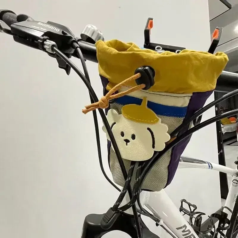 Bicycle Water Bottle Bag Kid Bike Carrier Bag Cartoon Cycling Riding Gear Mountain Bike Road Bike Front Bags Bike Accessories