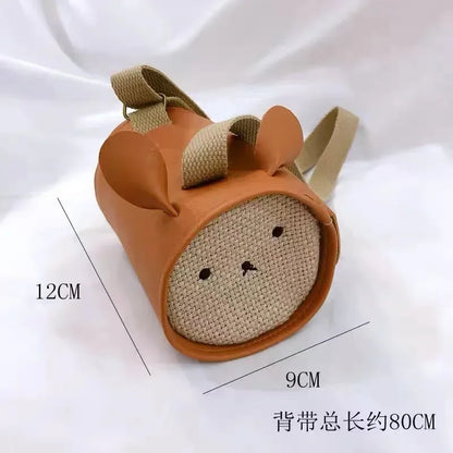 Cartoon Cute Kids Bunny Bags for Toddler Girls Crossbody Bag Kawaii Baby Children's Small Handbags PU Messenger Bag Gifts