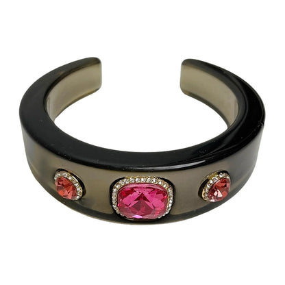 Bracelets Luxury for Woman Exaggerated Geometric Round Gradient Open Chunky Resin Bangles Designer Jewelry Accessories