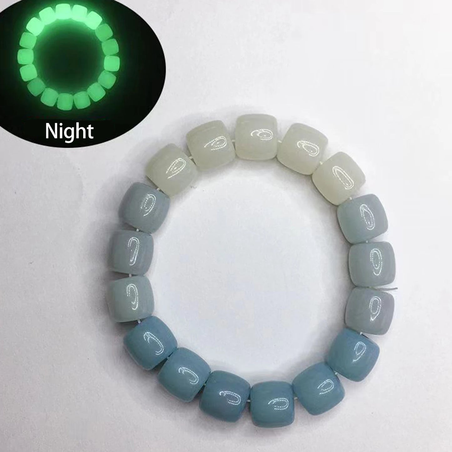 Luminous Bracelets For Women Men Fluorescent Natural Stone Bracelet Night Light Glowing Beads Bangle Fashion Jewelry Couple Gift