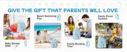 Baby Diaper Bag Backpack, Baby Bag for Boys Girls, Diaper Backpack Large Travel Diaper Bags Shower Gifts Newborn Essentials Bag