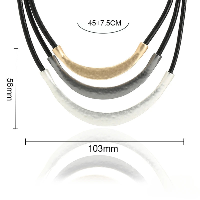 Retro European American Minimalist Multi-layered Short Necklaces Women High-end Feel Exquisite Collarbone Chain Fashion Jewelry