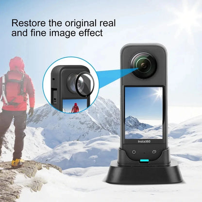 Accessories Set for Insta360 X3 Lens Guard Screen Protector Storage Bag Silicone Case Lens Cap Protective Frame Insta 360 X3