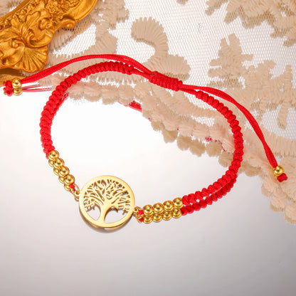 Bracelet For Men Women Stainless Steel Bracelets Hollow Life Tree Pendant Classic Fashion Style Jewelry Wedding Party Gifts