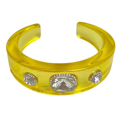 Bracelets Luxury for Woman Exaggerated Geometric Round Gradient Open Chunky Resin Bangles Designer Jewelry Accessories