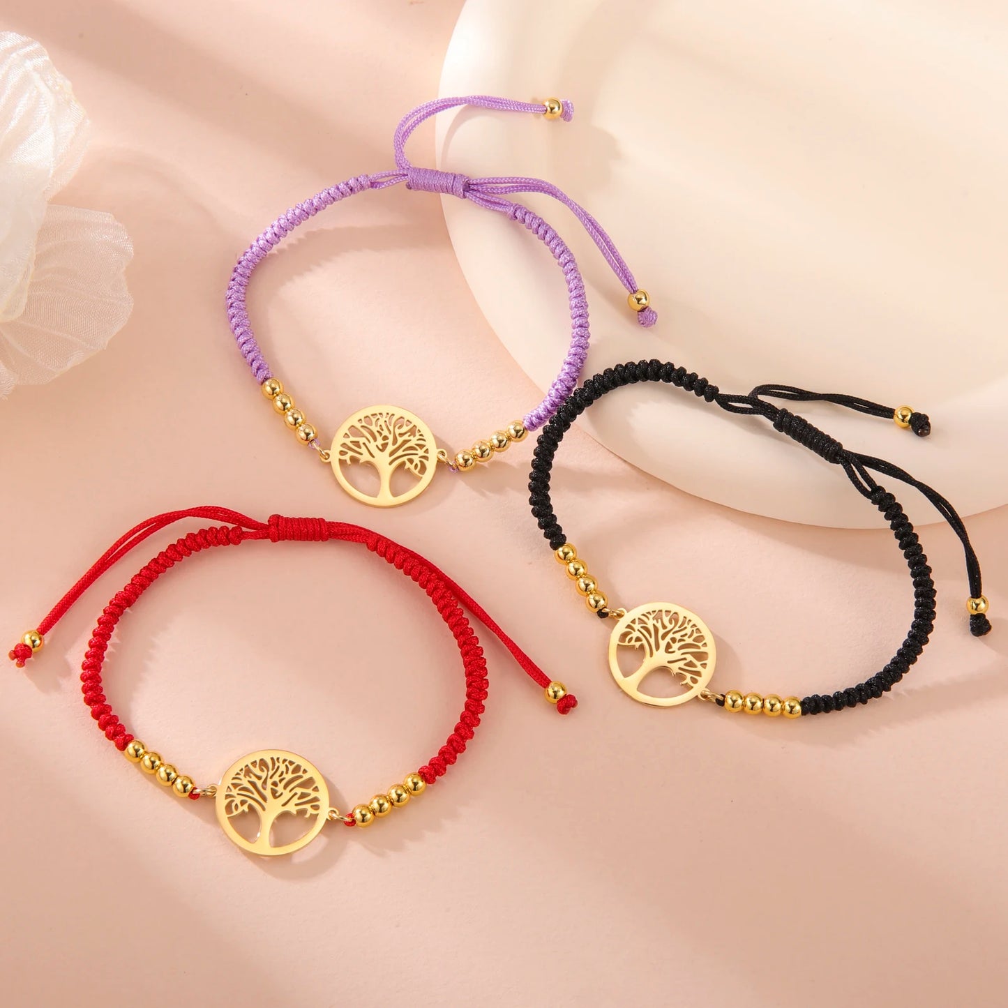 Bracelet For Men Women Stainless Steel Bracelets Hollow Life Tree Pendant Classic Fashion Style Jewelry Wedding Party Gifts