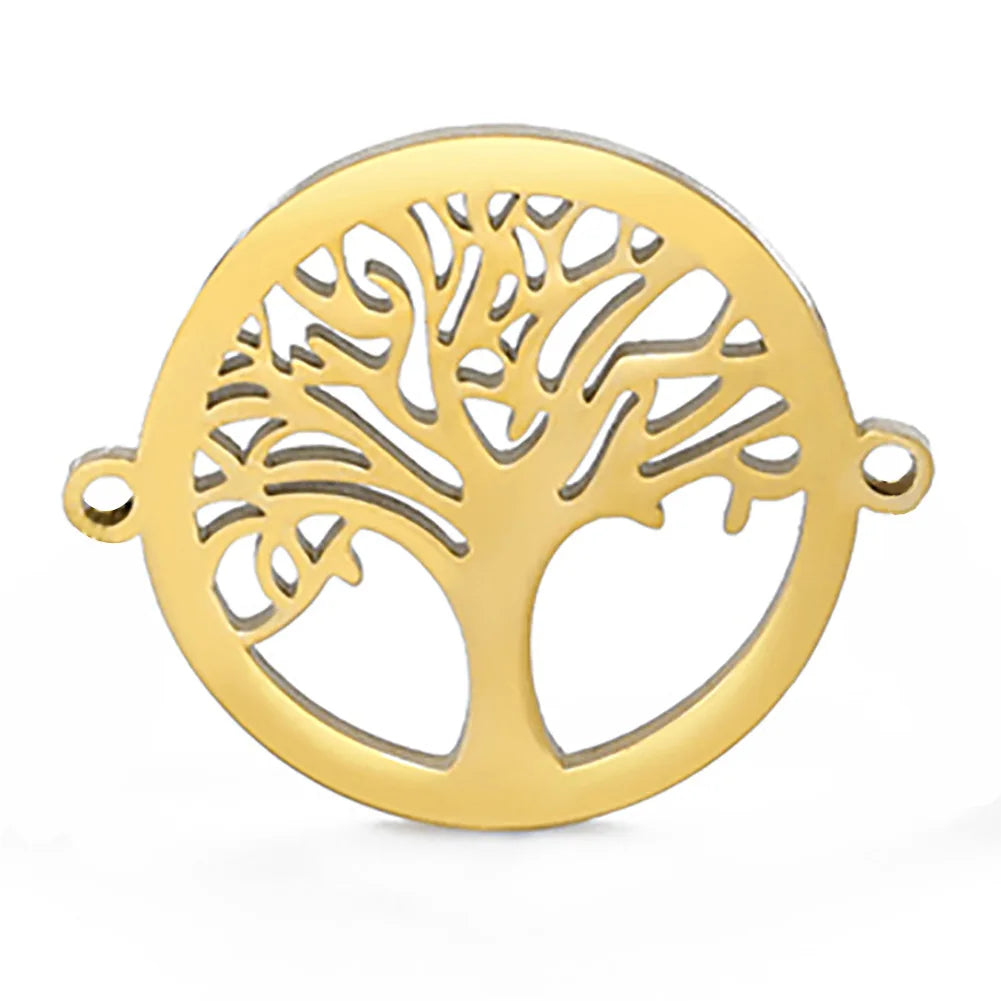 Bracelet For Men Women Stainless Steel Bracelets Hollow Life Tree Pendant Classic Fashion Style Jewelry Wedding Party Gifts