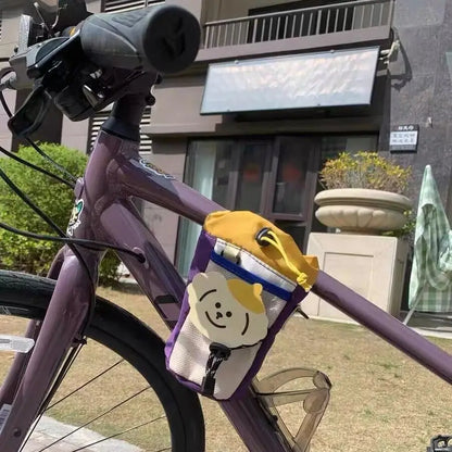 Bicycle Water Bottle Bag Kid Bike Carrier Bag Cartoon Cycling Riding Gear Mountain Bike Road Bike Front Bags Bike Accessories