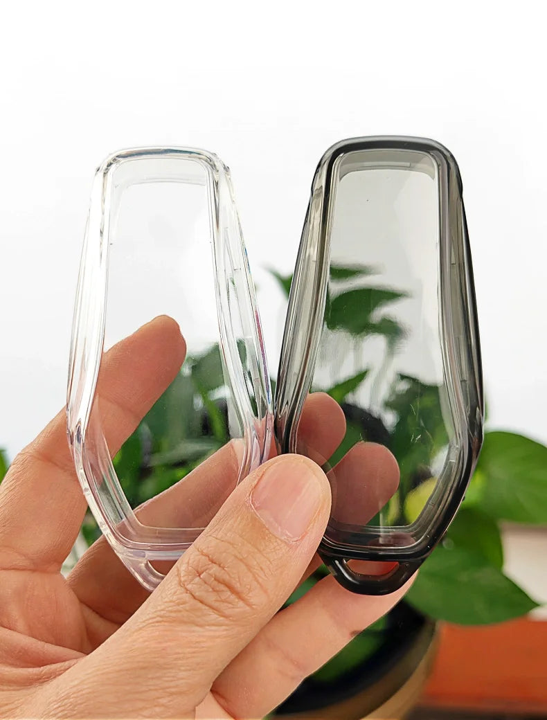 New Soft Transparent TPU Car Key Case for BYD Atto 3 Han EV Dolphin 4 Buttons Remote Control Protect Cover Auto Accessories