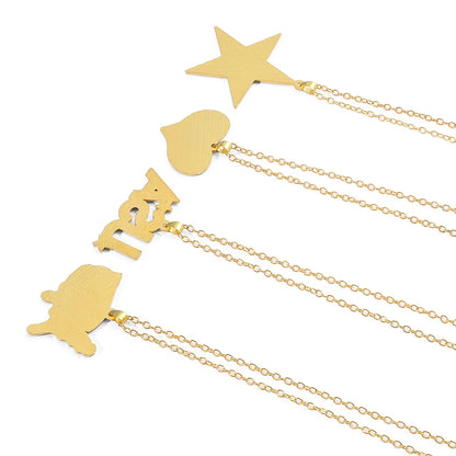 USA Flag Necklace US Love Heart Pentagram America Flag Necklace Full Iced Out Rhinestone Men Hip Hop Rock Pendant Neck Chains