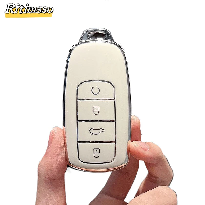 Fashion TPU Car Key Case Cover for Chery Tiggo 8 Pro Tiggo 8plus New 5 Plus 7pro Omoda 5 Car Key Protector Shell Fob Accessories