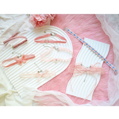 Fashion Lace Necklace for Women Lady Elegant Heart Flower Choker Necklaces Collar Clavicle Chain Wedding Party Jewelry