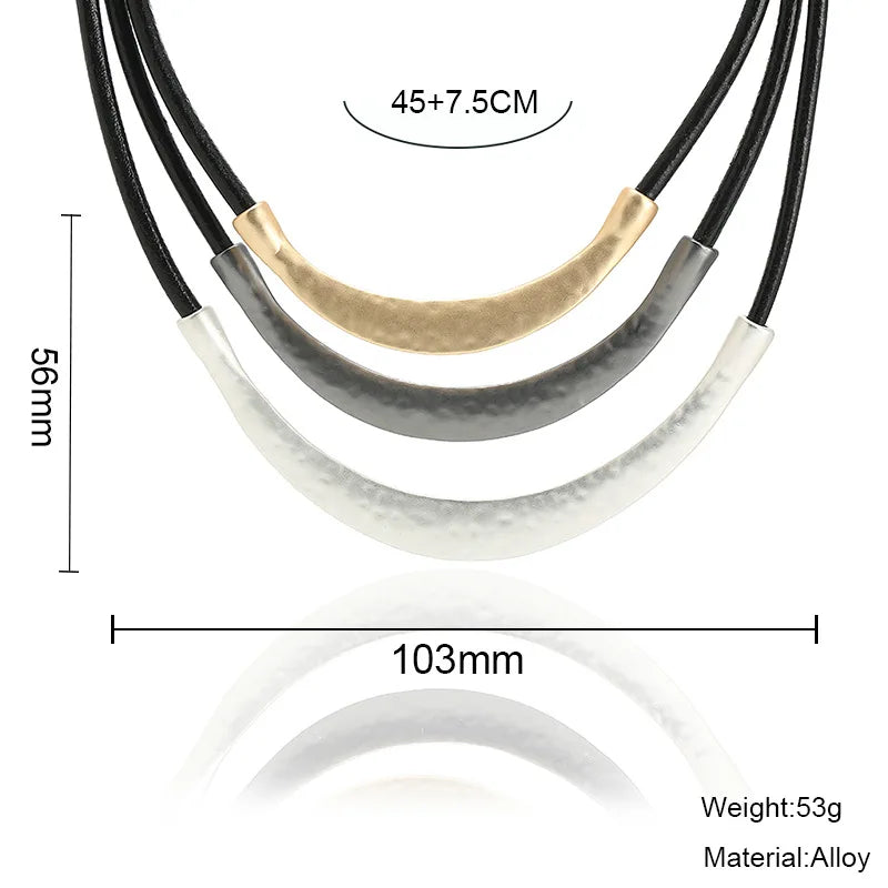 Retro European American Minimalist Multi-layered Short Necklaces Women High-end Feel Exquisite Collarbone Chain Fashion Jewelry