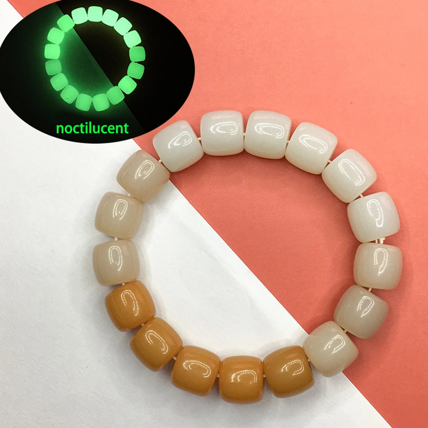 Luminous Bracelets For Women Men Fluorescent Natural Stone Bracelet Night Light Glowing Beads Bangle Fashion Jewelry Couple Gift