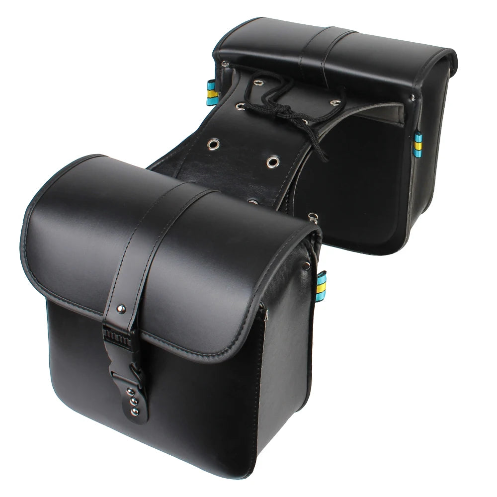 Retro Fashion Motorcycle Saddle Bags Pouch Storage Case Side Luggage Tank Suitcase PU Leather / PVC Bags Motorbike Accessories