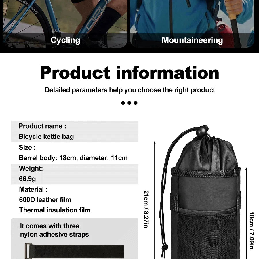 Bike Bags Water Bottle Bags Bike Bottle Carrying Bags Mountain Bike Road Bike Handlebar Bags Tote Bags Cycling Accessories