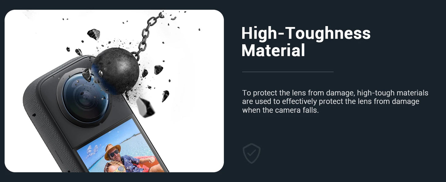 Accessories Set for Insta360 X3 Lens Guard Screen Protector Storage Bag Silicone Case Lens Cap Protective Frame Insta 360 X3