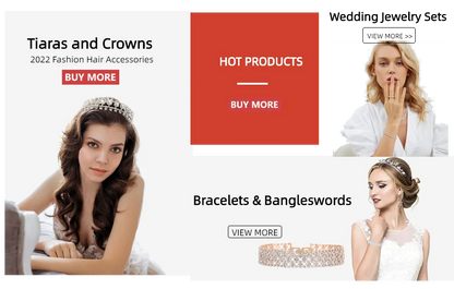 European and American Ladies' Fashionable and Shiny Necklaces, Earrings, Bracelets, Sets, Bridal Wedding Accessories and Gifts