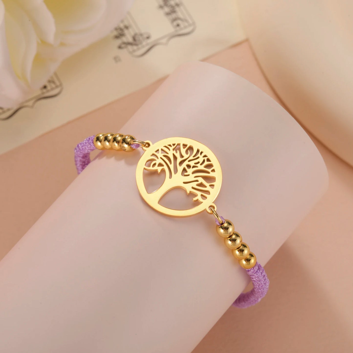 Bracelet For Men Women Stainless Steel Bracelets Hollow Life Tree Pendant Classic Fashion Style Jewelry Wedding Party Gifts