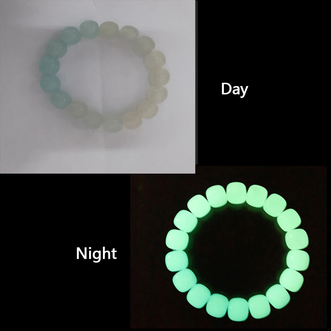 Luminous Bracelets For Women Men Fluorescent Natural Stone Bracelet Night Light Glowing Beads Bangle Fashion Jewelry Couple Gift