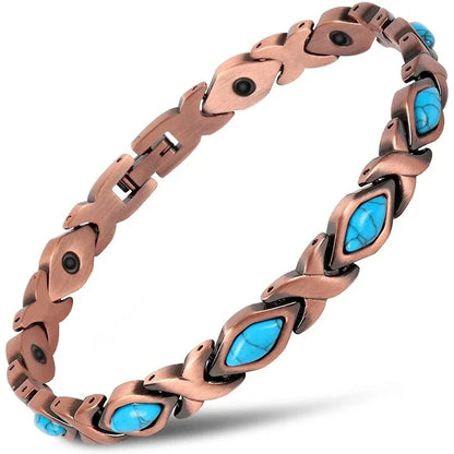 Copper Color Bracelets for Women&Men Therapy Health Magnetic Healing Bracelet Bio Energy Arthritis Pain Valentine's Day Gifts