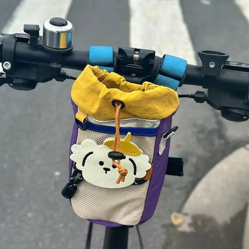 Bicycle Water Bottle Bag Kid Bike Carrier Bag Cartoon Cycling Riding Gear Mountain Bike Road Bike Front Bags Bike Accessories