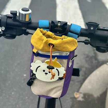 Bicycle Water Bottle Bag Kid Bike Carrier Bag Cartoon Cycling Riding Gear Mountain Bike Road Bike Front Bags Bike Accessories