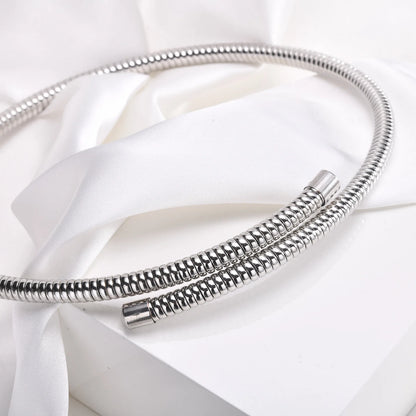 Necklace For Women Adjustable Open Choker Snake Collar Stretch Statement Jewelry Mom Girlfriend Valentine's Day Gift