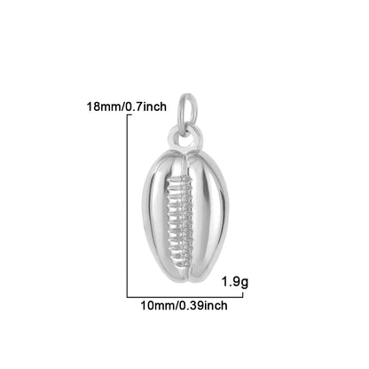 Necklaces Women Spring Buckle Chain Silvery Ocean Series Pendant Shell Conch Sea Star Pendants Stainless Steel Women's Jewelry