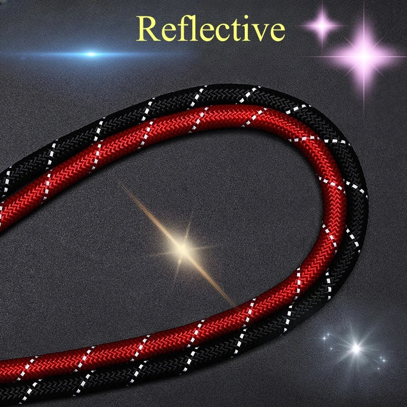 150cm/200cm/300cm Strong Dog Leash Prevent Dog Burst Forward Leash for Dogs Pet Accessories Pull Slip Shain Rope Walk Dog Leash