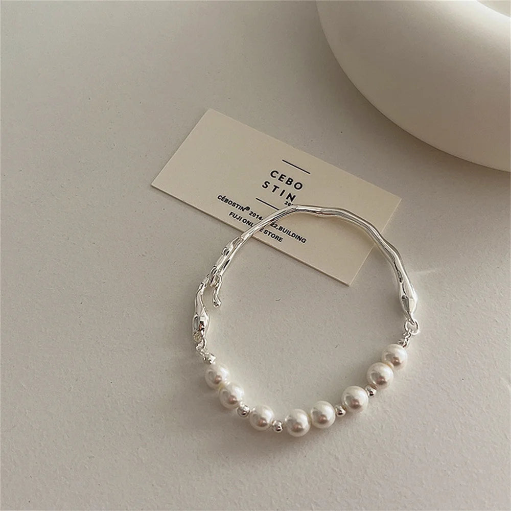 Fashion Beads Bracelet for Women Light Luxury Exquisite Simple Personality Bracelet Versatile Hand Accessories Gifts