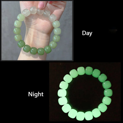 Luminous Bracelets For Women Men Fluorescent Natural Stone Bracelet Night Light Glowing Beads Bangle Fashion Jewelry Couple Gift